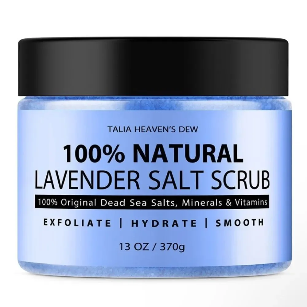 New Unopened Talia Heaven's Dew 100% Natural Lavender Salt Scrub Skincare 13 oz